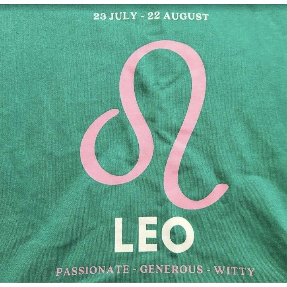 Anthropologie Sweatshirt Womens SZ Large Zodiac LEO Astrology Artist O'Sullivan - Picture 7 of 8